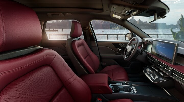 The available Perfect Position front seats in the 2025 Lincoln Corsair® SUV are shown. | Star Lincoln in Southfield MI