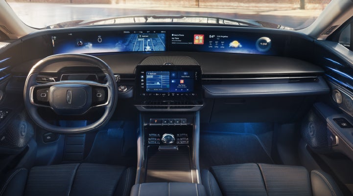 A large panoramic display is shown on the dashboard of a 2026 Lincoln Nautilus® SUV | Star Lincoln in Southfield MI