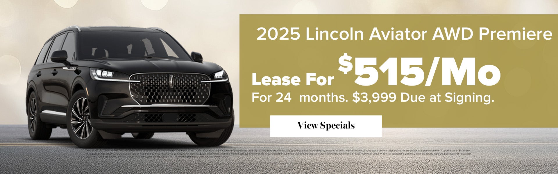 $515/month Aviator Lease